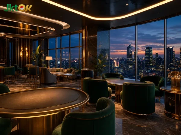 Tampilan permainan Snooker di jktok